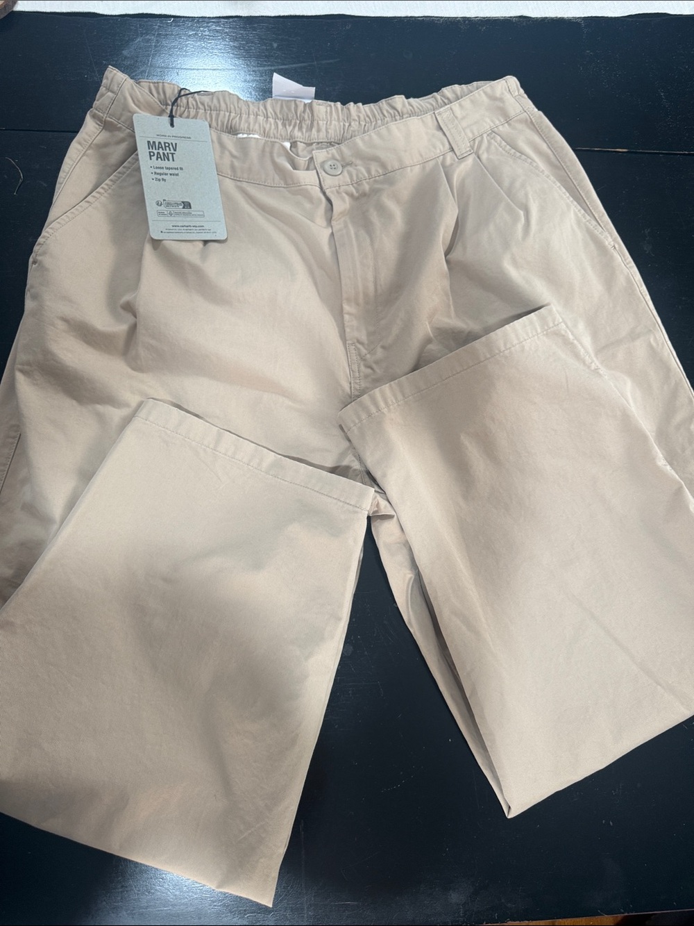 Carhartt WIP Marv Relaxed Chino Pants - Beige